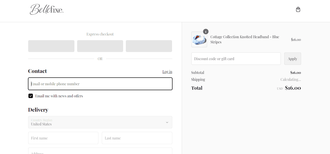 How to apply Bellefixe coupon code